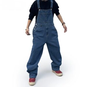 Salopette denim homme à bretelles jean bleu