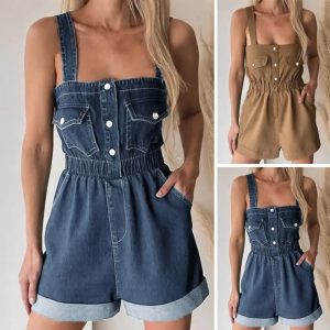 salopette short femme sexy couleurs