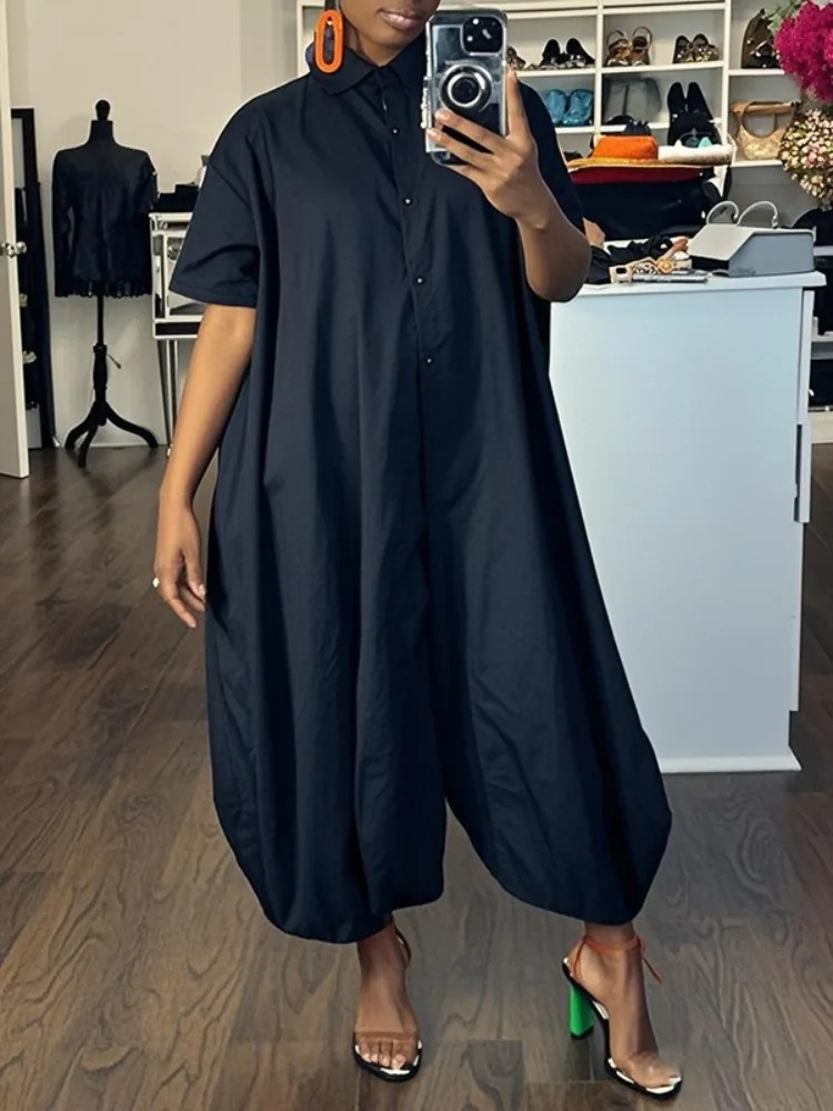 combinaison et salopette femme chic large noir