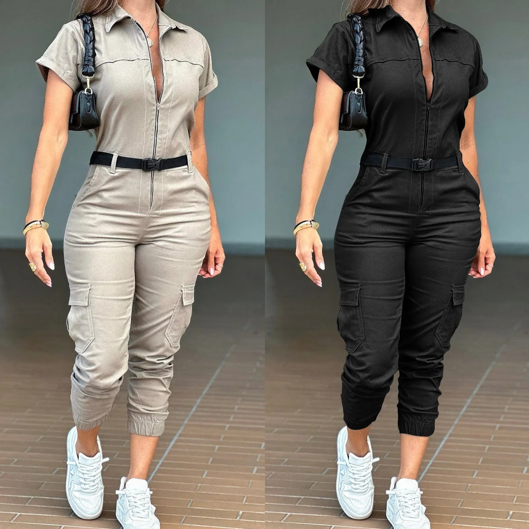salopette combinaison beige femme coloris