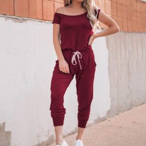 salopette rouge femme fluide