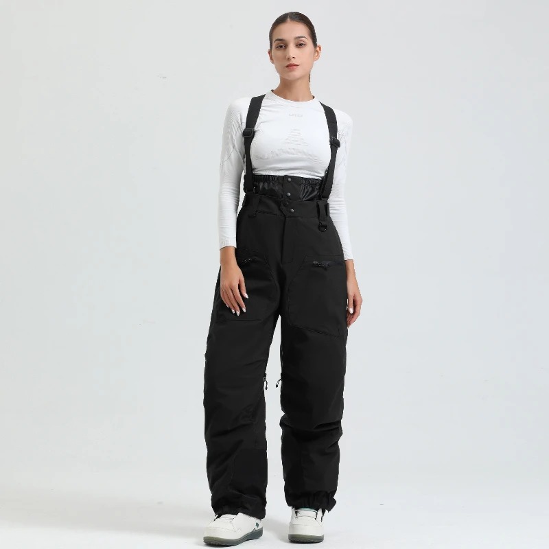 Salopette de ski femme snowboard noir