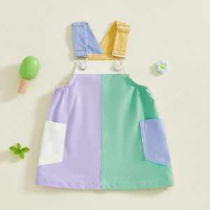 salopette bebe fille couleur pastel détail tissu