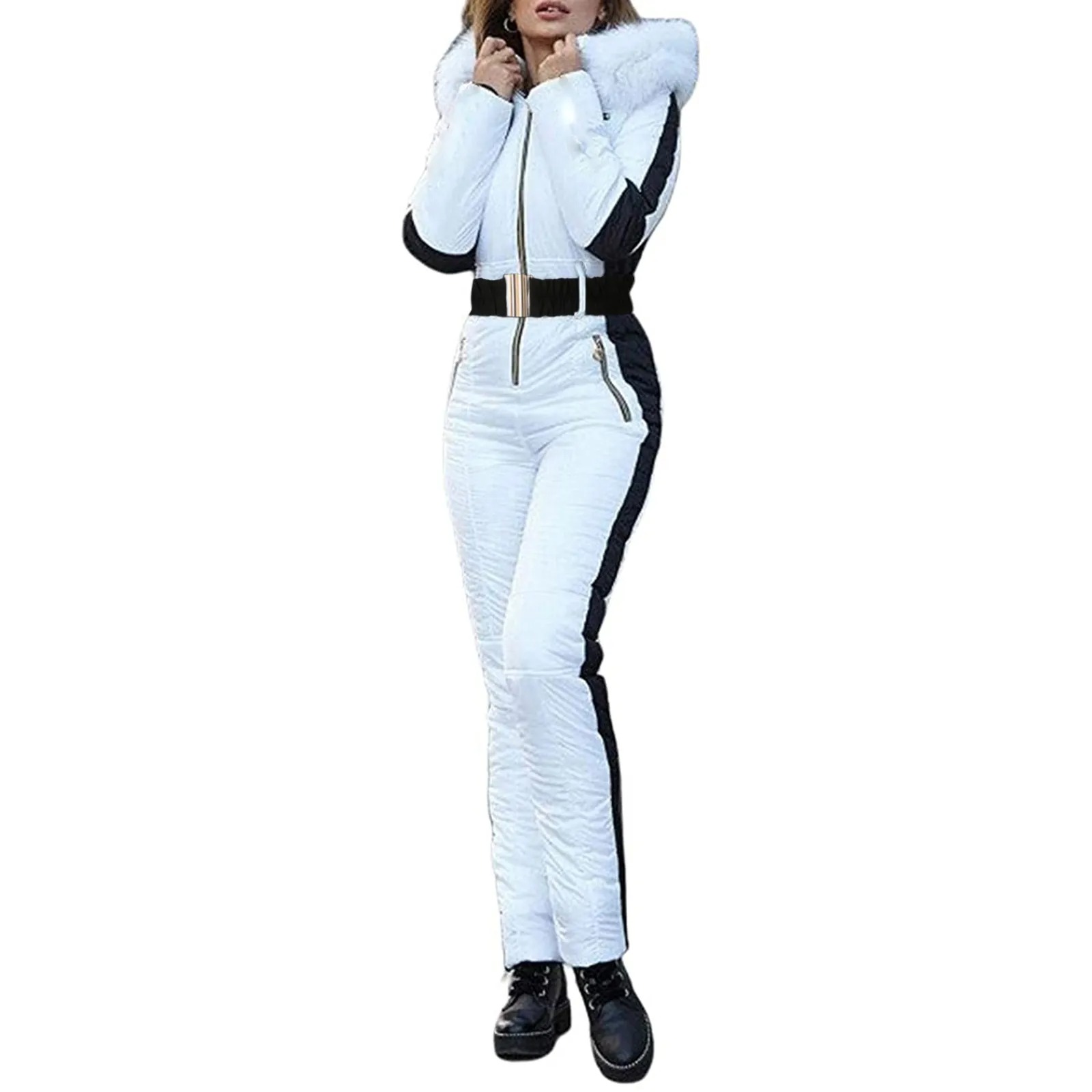 salopette de ski femme style blanc