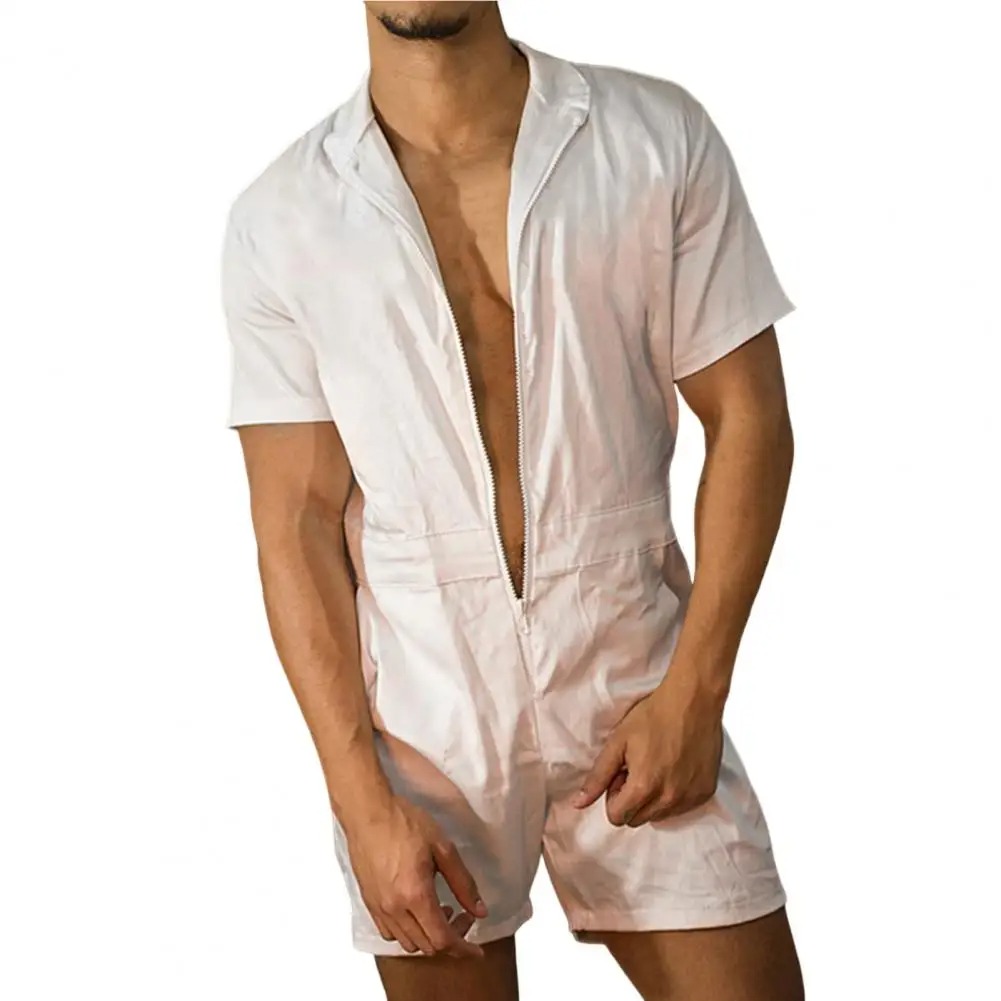 combinaison et salopette short homme cintrée de face