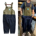 salopette de travail bicolore homme