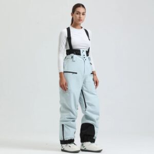 Salopette de ski femme snowboard bleu