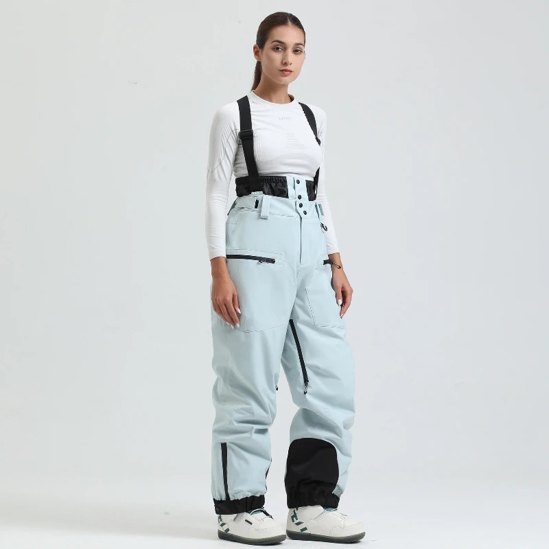 Salopette de ski femme snowboard bleu