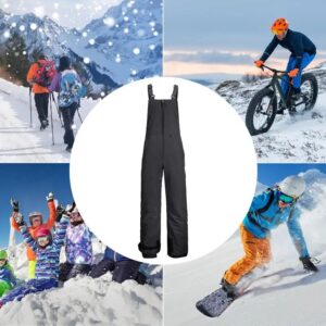 pantalon salopette de ski noir assortie