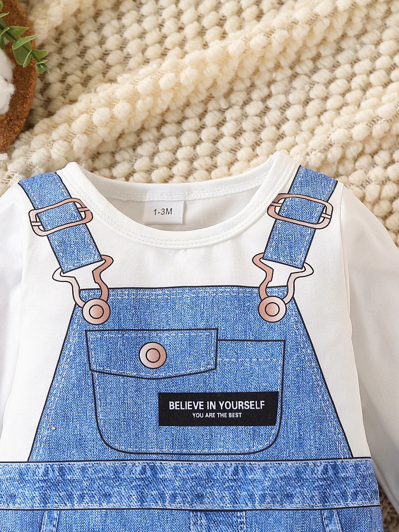 salopette bebe bleue look jean