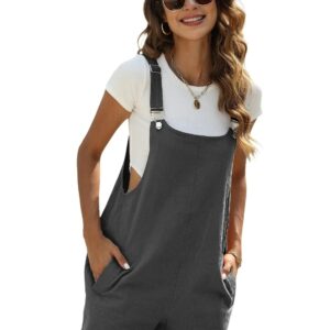 SALOPETTE SHORT FEMME STYLE PREPPY GRIS