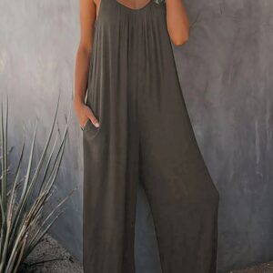 salopette combinaison ample femme kaki