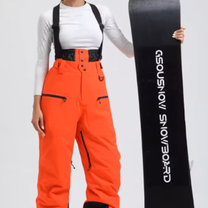 salopette de ski femme snowboard orange