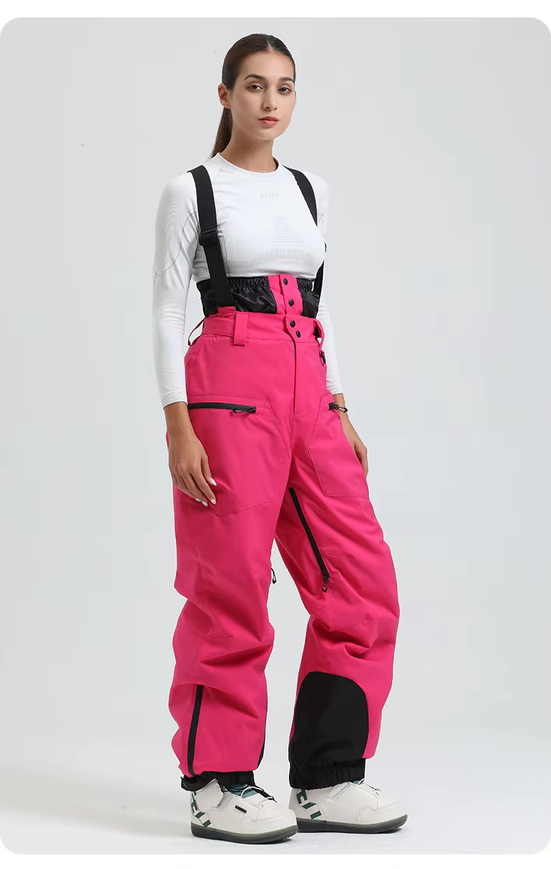 salopette de ski femme snowboard rose