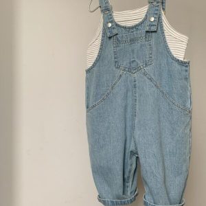 salopette denim garçon en coton