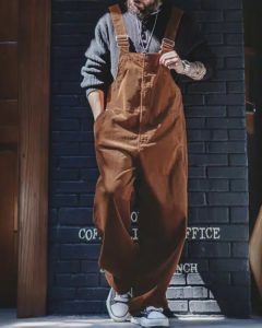 salopette velours au charme rétro