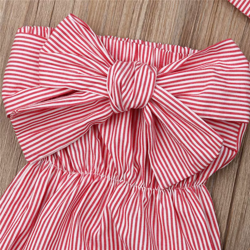 salopette bebe fille rouge détail noeud