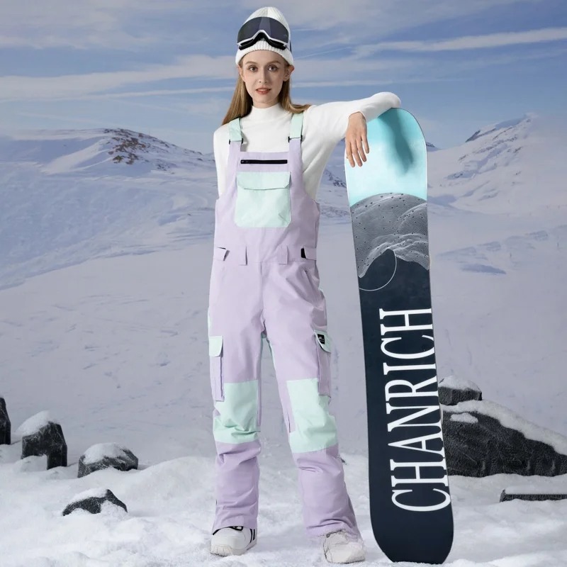 salopette de ski féminine violette