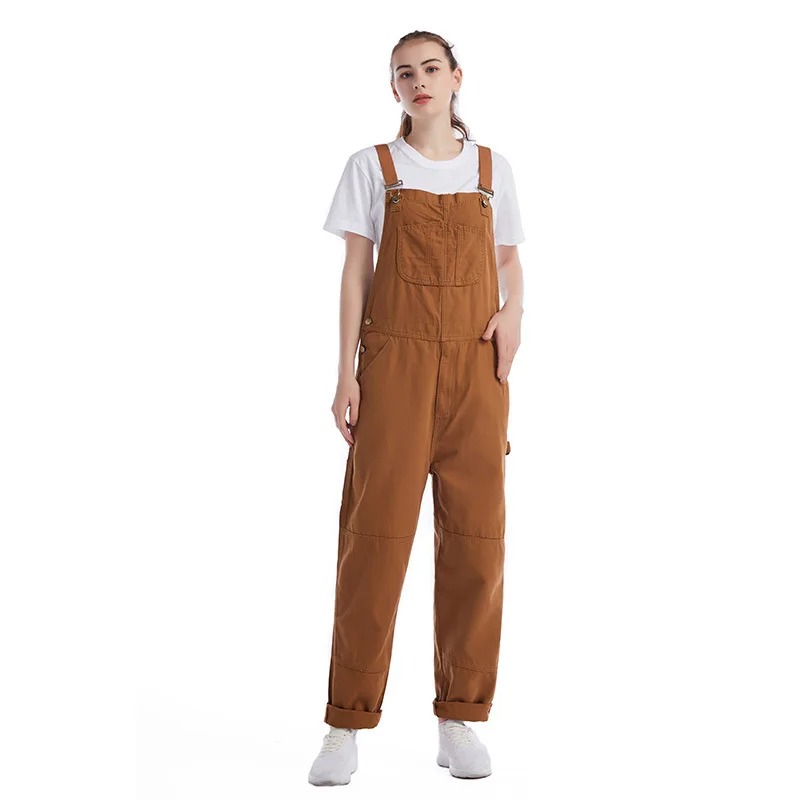 salopette jean grande taille de face