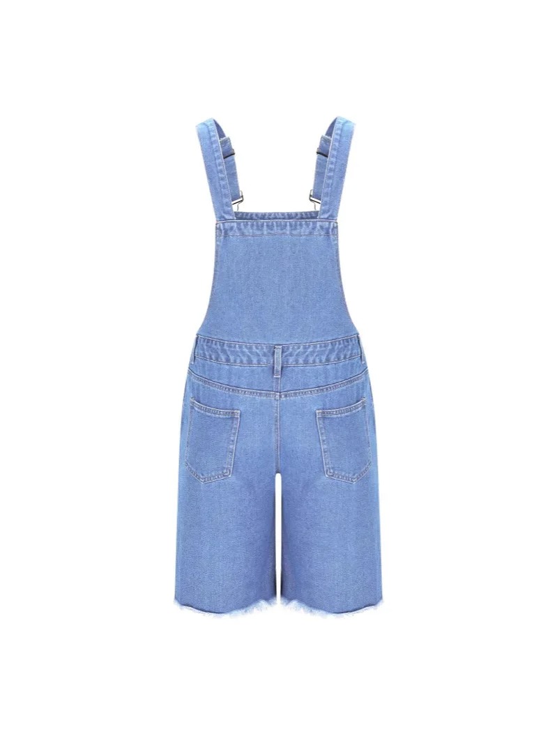 salopette short homme de couleur noire de dos