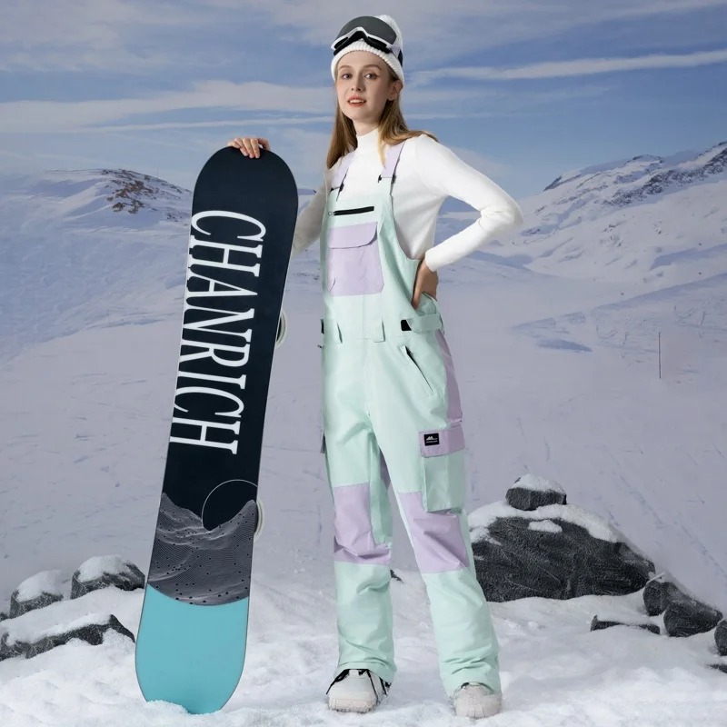 salopette de ski féminine verte