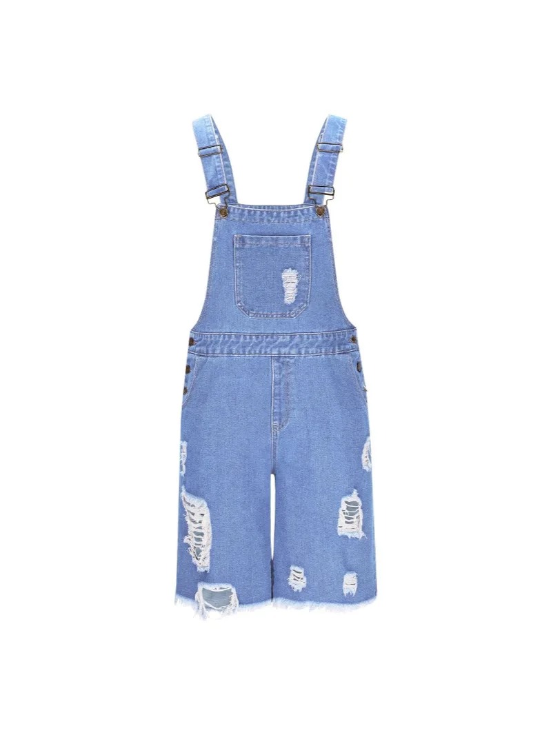 salopette short homme de couleur noire de face