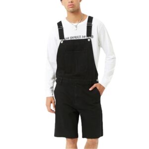 salopette short homme rétro noir