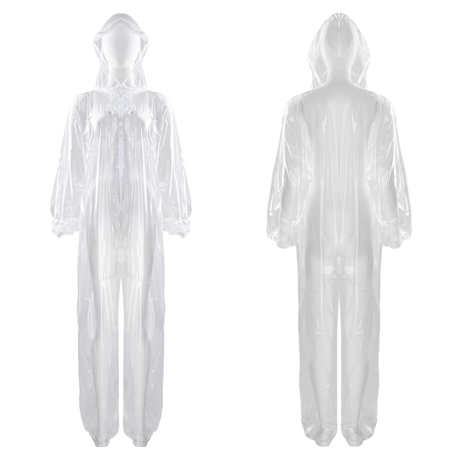 salopette de pluie femme combinaison transparent